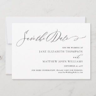 Jane Elegant Script Faire-Part de Mariage à l'avan