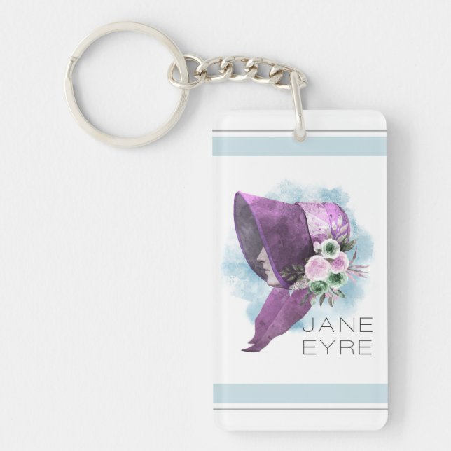 Jane Eyre Bonnet Fleurs violettes et bleues (Devant)