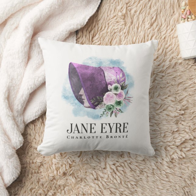 Jane Eyre Bonnet Lila Bonnet und Blume Kissen (Decke)