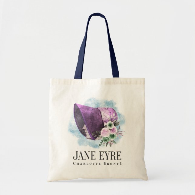 Jane Eyre Bonnet Lila Bonnet und Blume Tragetasche (Vorne)