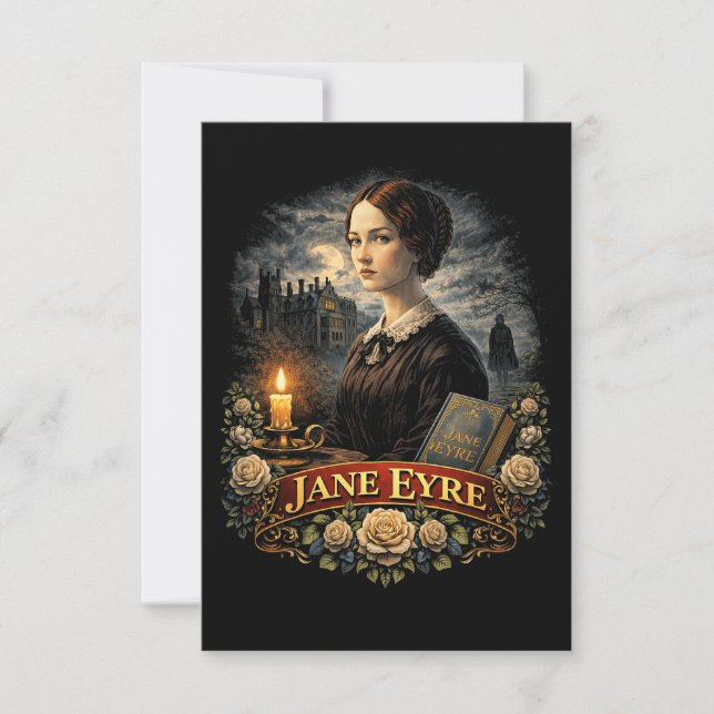 Jane Eyre Dankeskarte (Vorderseite)