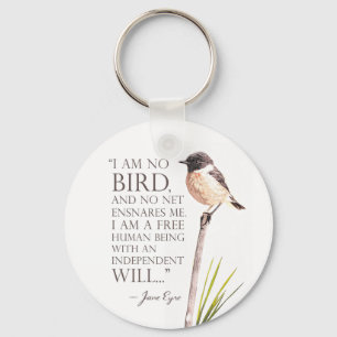 Jane Eyre - I Am No Bird - Brown Bird Schlüsselanhänger