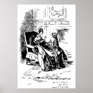 Jane Eyre Illustration Poster