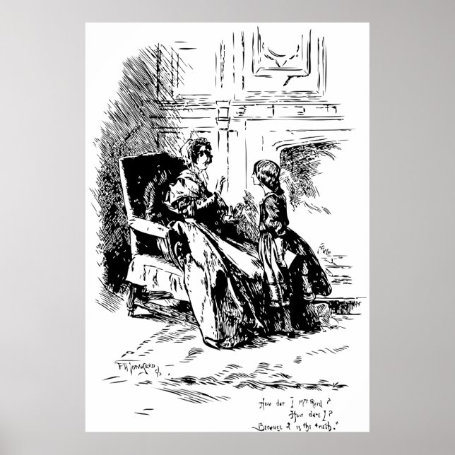 Jane Eyre Illustration Poster (Vorne)