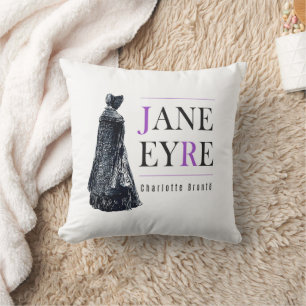 Jane Eyre in Cape und Bonnet Kissen