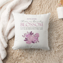 Jane Eyre - No Transitory Blossom - Pink Roses Kissen