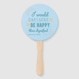 Jane Eyre Quote I - Blue Edition Fächer