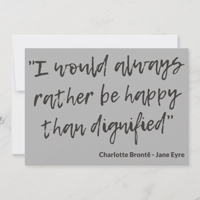Jane Eyre Quote I Mitteilungskarte (Vorderseite)
