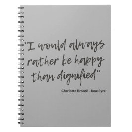 Jane Eyre Quote I Notizblock