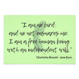 Jane Eyre Quote II Fotodruck