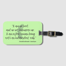 Jane Eyre Quote II Gepäckanhänger
