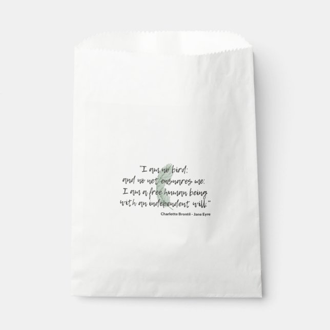 Jane Eyre Quote II Geschenktütchen (Vorderseite)