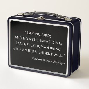 Jane Eyre Quote II - Klassischer Stil Metall Brotdose