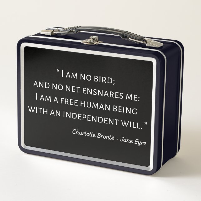 Jane Eyre Quote II - Klassischer Stil Metall Brotdose (Vorderseite)
