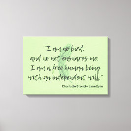 Jane Eyre Quote II Leinwanddruck