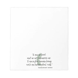 Jane Eyre Quote II Notizblock