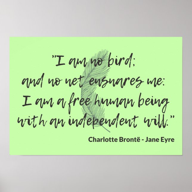 Jane Eyre Quote II Poster (Vorne)