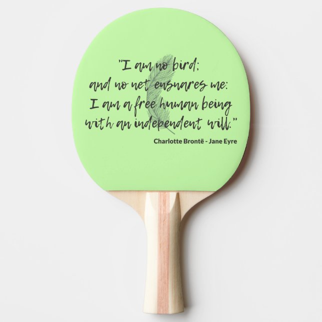 Jane Eyre Quote II Tischtennis Schläger (Vorderseite)