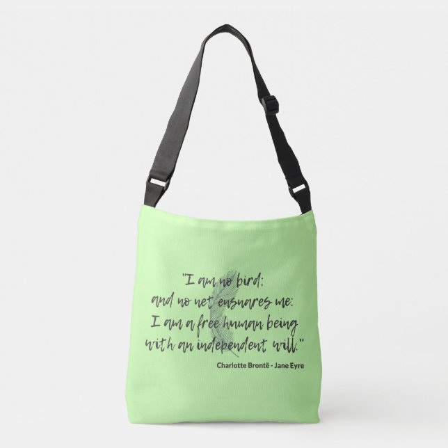 Jane Eyre Quote II Tragetaschen Mit Langen Trägern (Vorderseite)