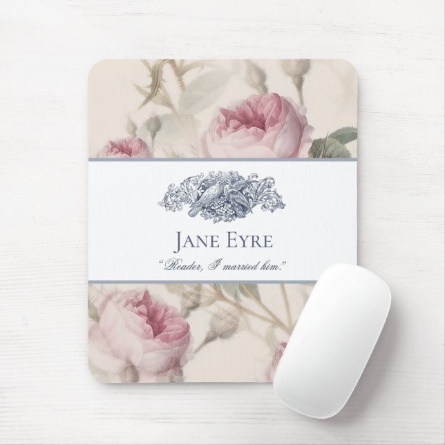 Jane Eyre - Reader I Verheiratet Ihm - Doves Flora Mousepad (Mit Mouse)