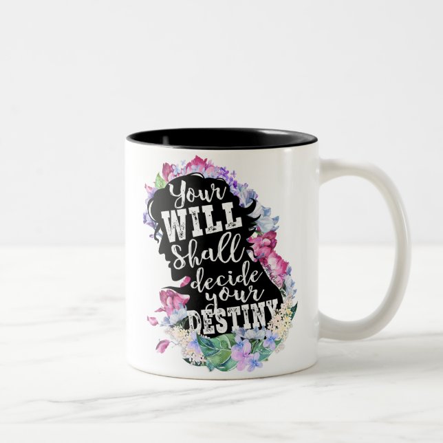 Jane Eyre - Schicksals-Tasse Zweifarbige Tasse (Rechts)