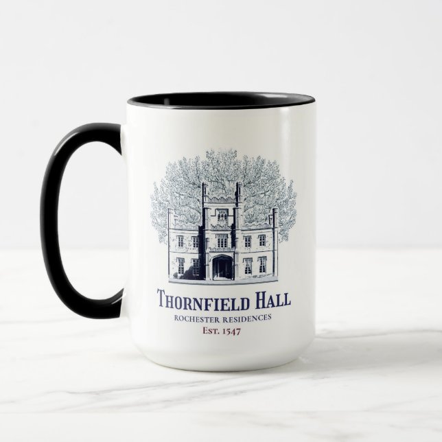 Jane Eyre Thornfield Hall Rochester Residences Tasse (Links)