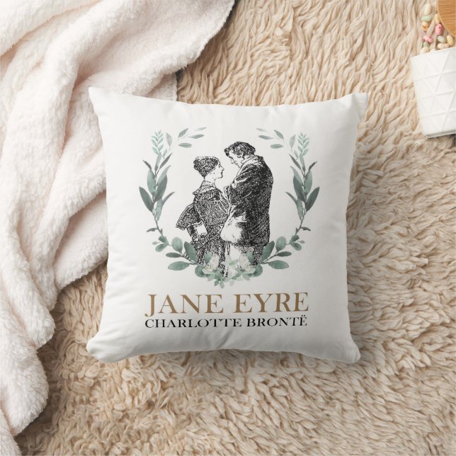 Jane Eyre und Edward Rochester mit Wreath Kissen (Decke)