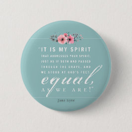 Jane Eyre - wie wir sind - Aquamarin Button