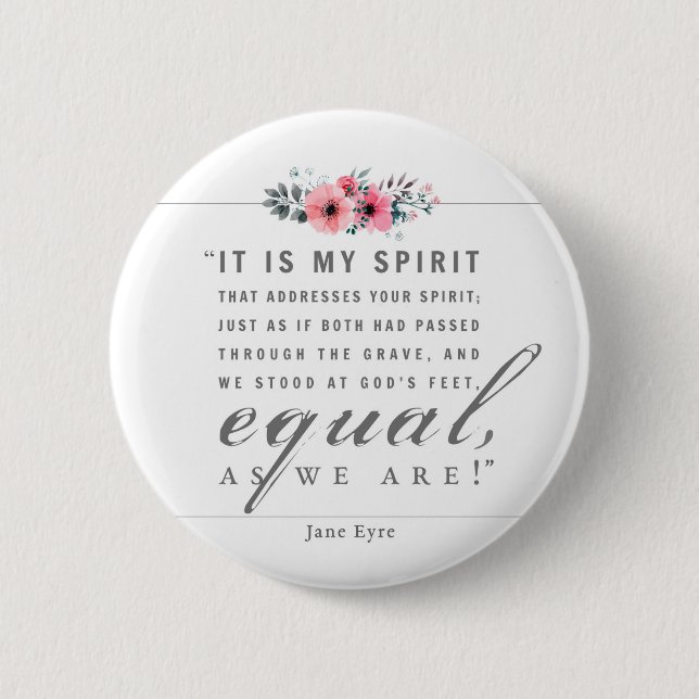 Jane Eyre - wie wir sind - weiß Button (Vorderseite)