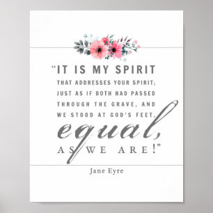 Jane Eyre - wie wir sind - weiß Poster