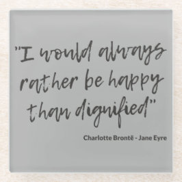 Jane Eyre Zitat I Glasuntersetzer
