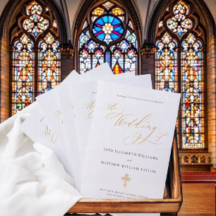 Jane Gold Full Mass Katholic Wedding Program