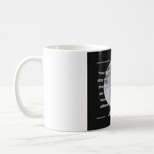 Jane Goodall cite mug (Gauche)