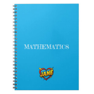 Jane Herz Blau Notizblock