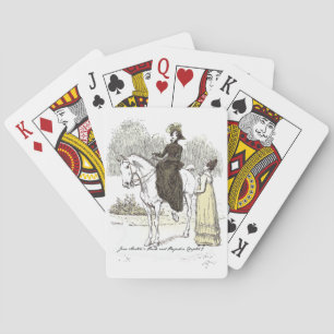 Jane on Horseback - Jane Austen Pride & Prejudice Spielkarten