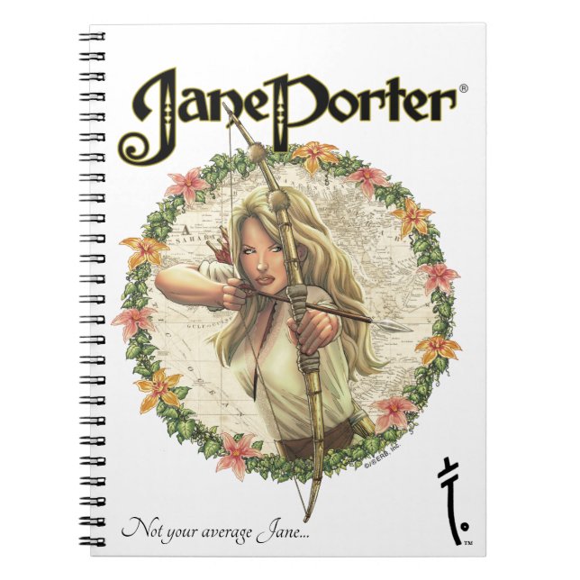 Jane Porter Spiral Foto Notebook Notizblock (Vorderseite)