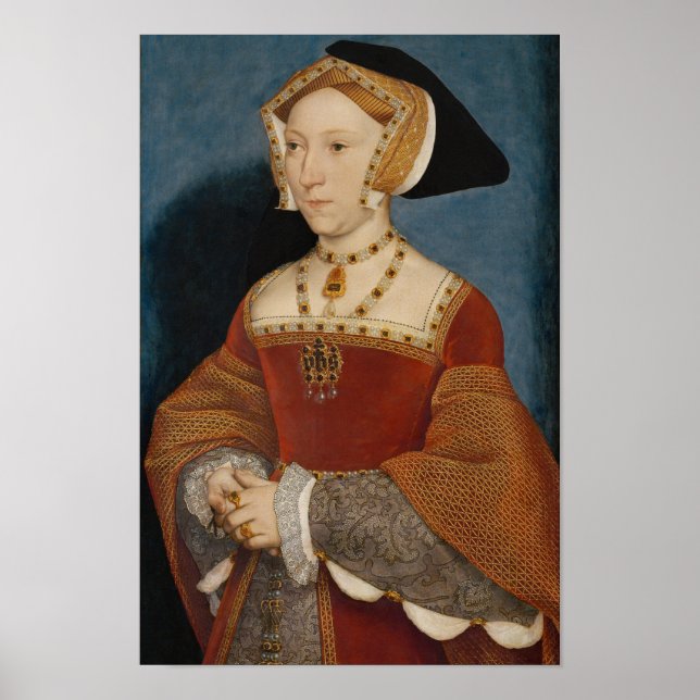 Jane Seymour Portrait - Königin von England Poster (Vorne)