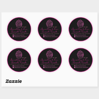 Janella&Zin Cake Logo Runder Aufkleber