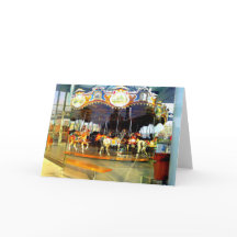 JANE'S CAROUSEL-BROOKLYN BRIDGE PARK GREETING CARK