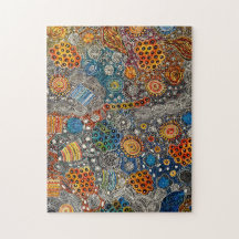 Janet Golder My Country Aborigine-Kunst-Puzzle