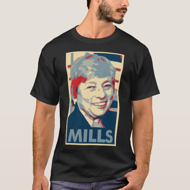 Janet mahlt Plakat-politische Parodie T-Shirt (Vorderseite)