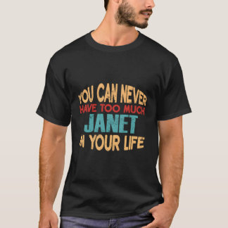 Janet Personalisiert Vorname Joke Item T-Shirt