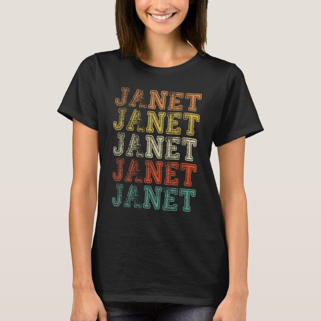Janet Vintage Retro_4 T-Shirt (Vorderseite)