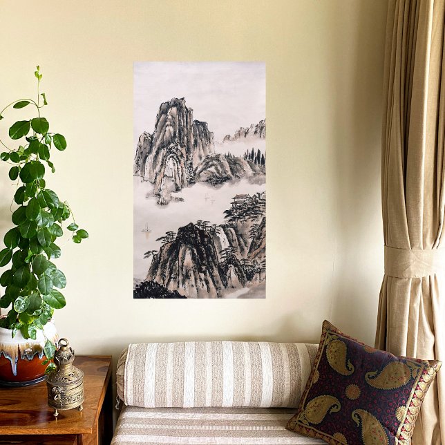 Jangtse-Fluss im Herbst Leinwanddruck (Von Creator hochgeladen)