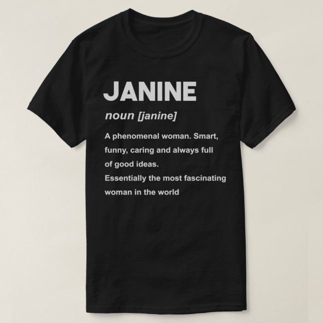 Janine Name Pullover (Design vorne)