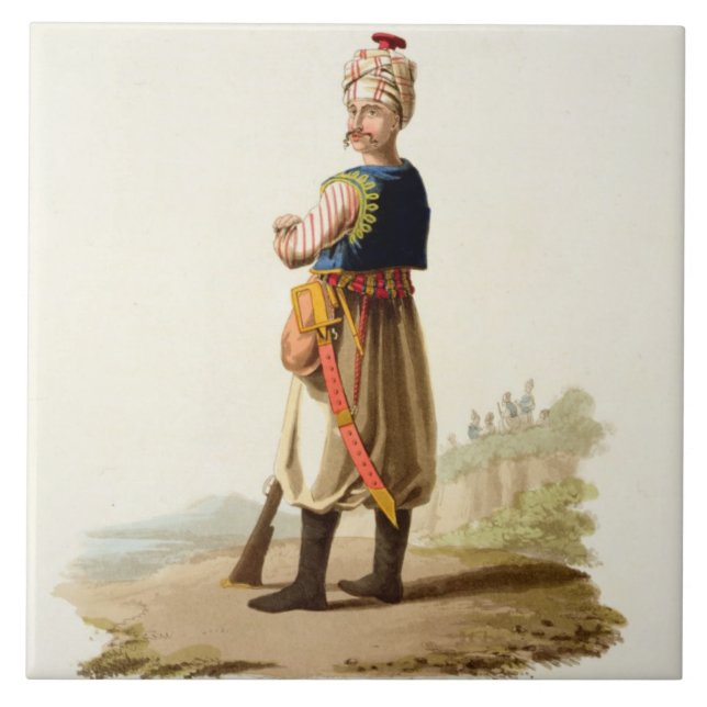 Janissary, "von den Kostümen der verschiedenen Fliese (Vorderseite)
