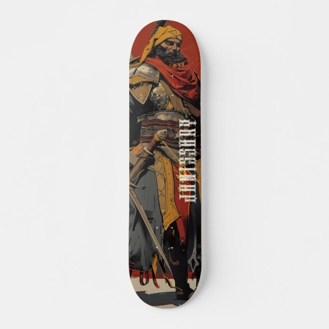 Janissary Warrior Illustration Skateboard (Vorne)