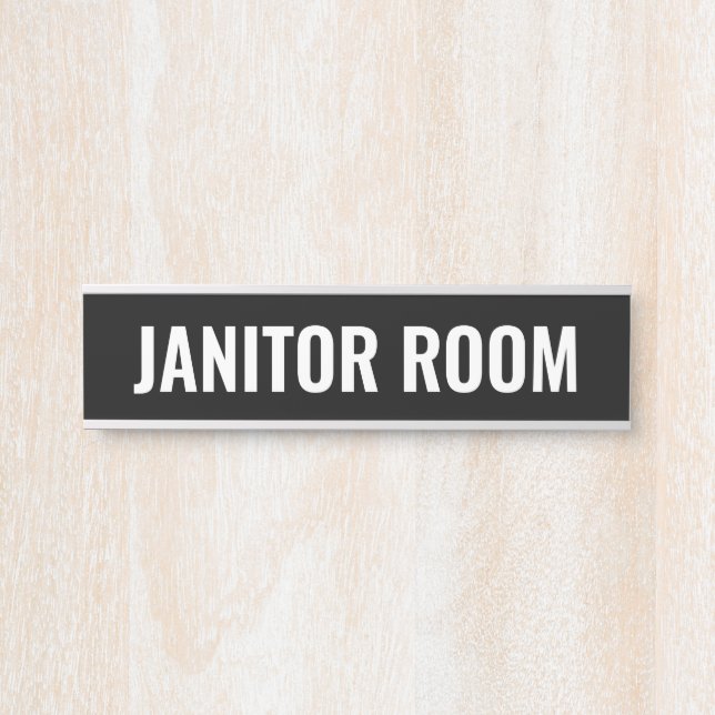 Janitor Zimmertür Namensschild für den Schrank (Vorderseite )