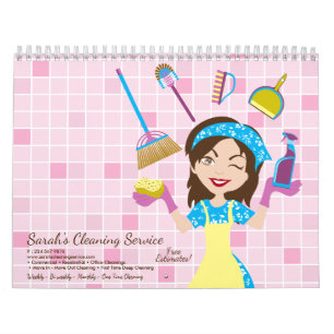 Janitorial Lady House Reinigungssaison Kalender