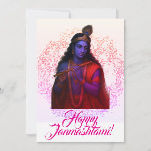 Janmashtami Grußkarte Feiertagskarte